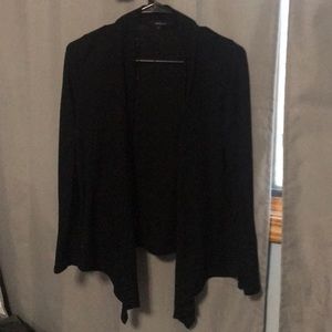 Simple and soft black cardigan